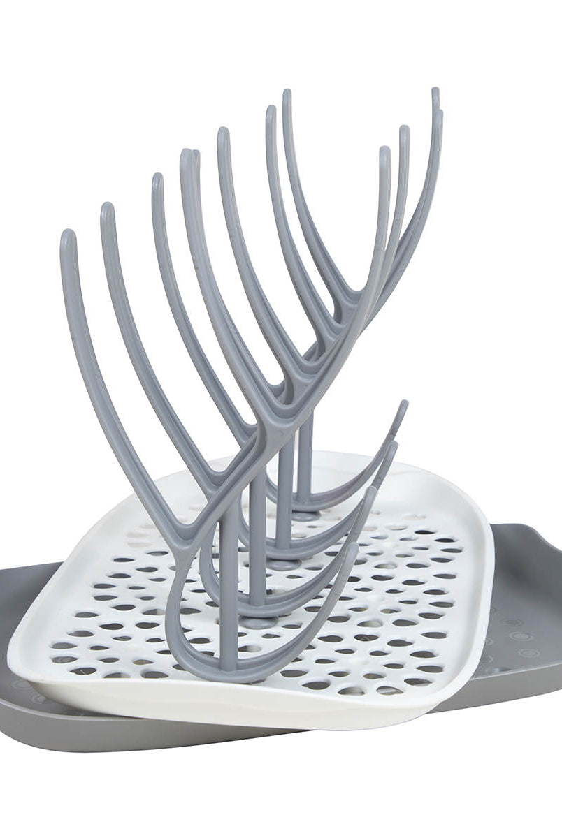 Sepal baby bottle & Teat drying rack showing how the base can separate from the anti slip tray