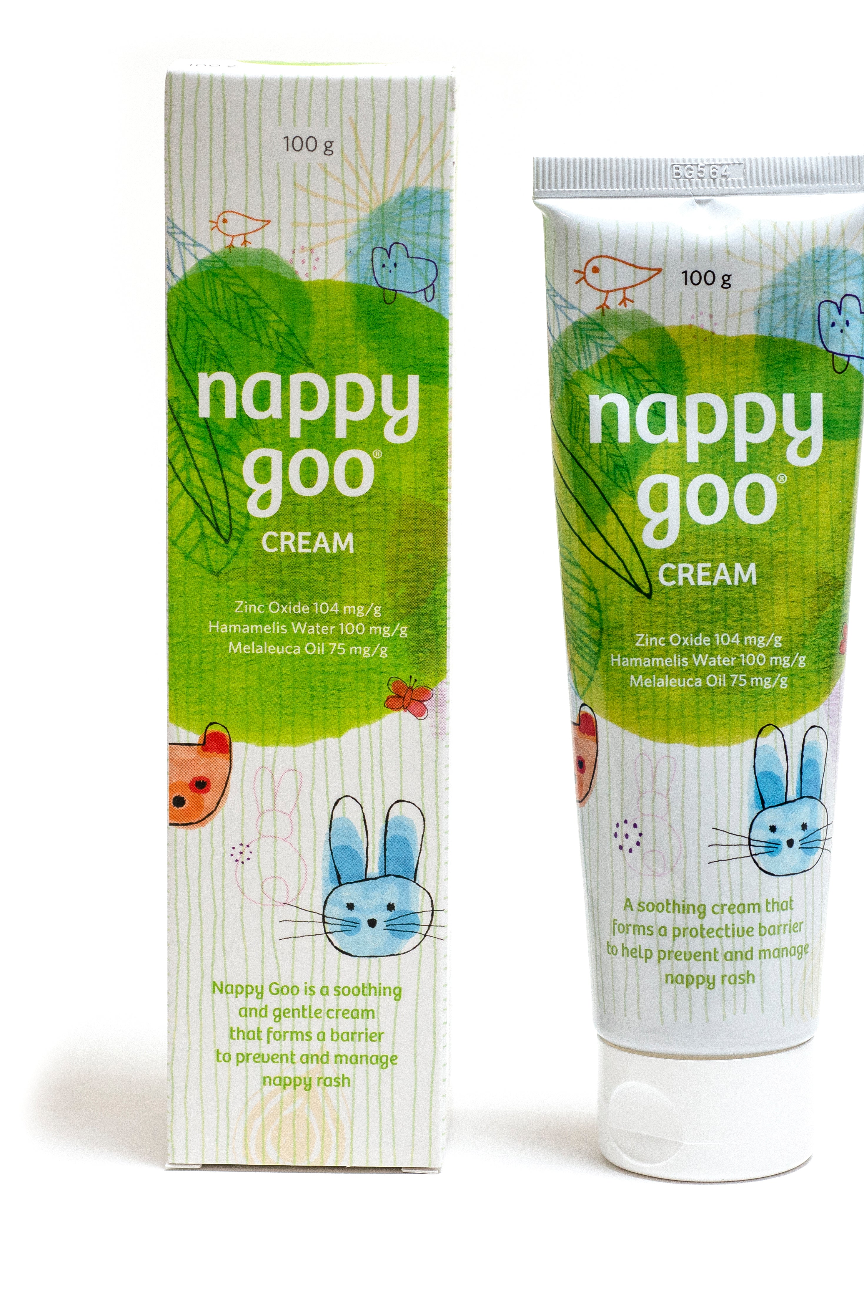 100g colourful tube and box of nappy goo