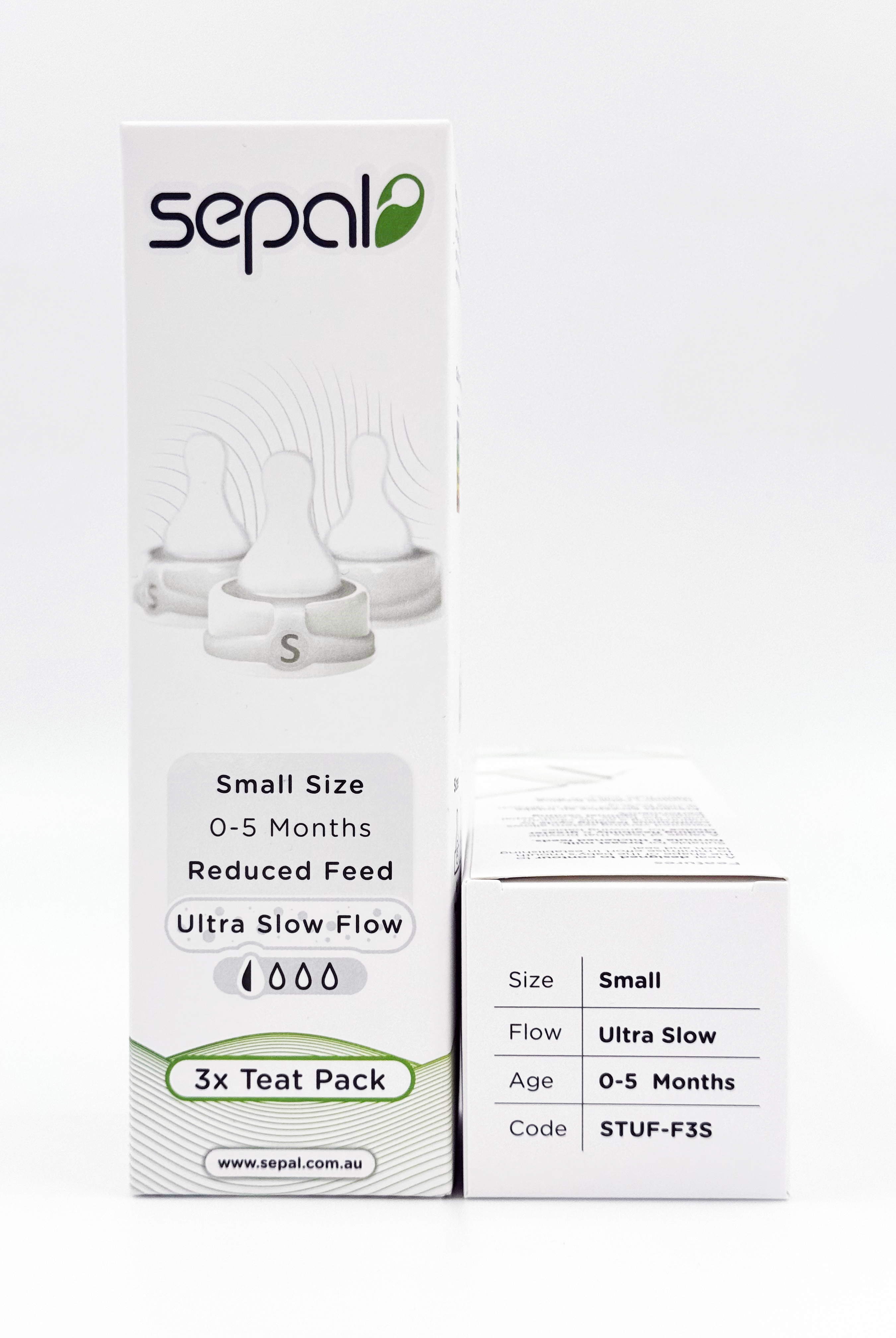 Sepal retail box with product information
