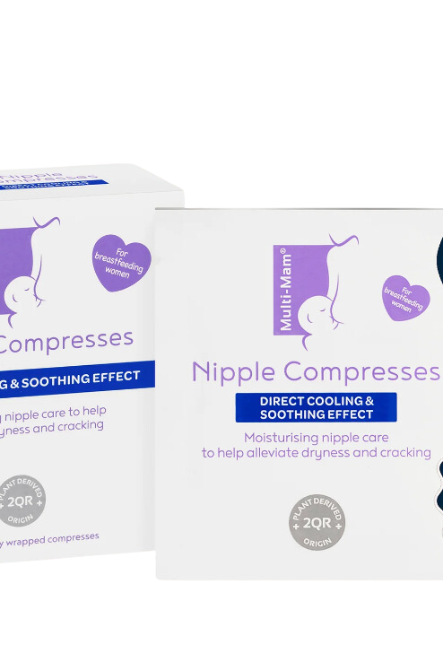 white box with multi mam branding for nipple compress
