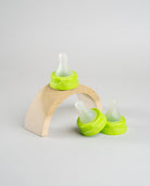 3 Sepal green Small teat slow flow displayed on wooden arch.