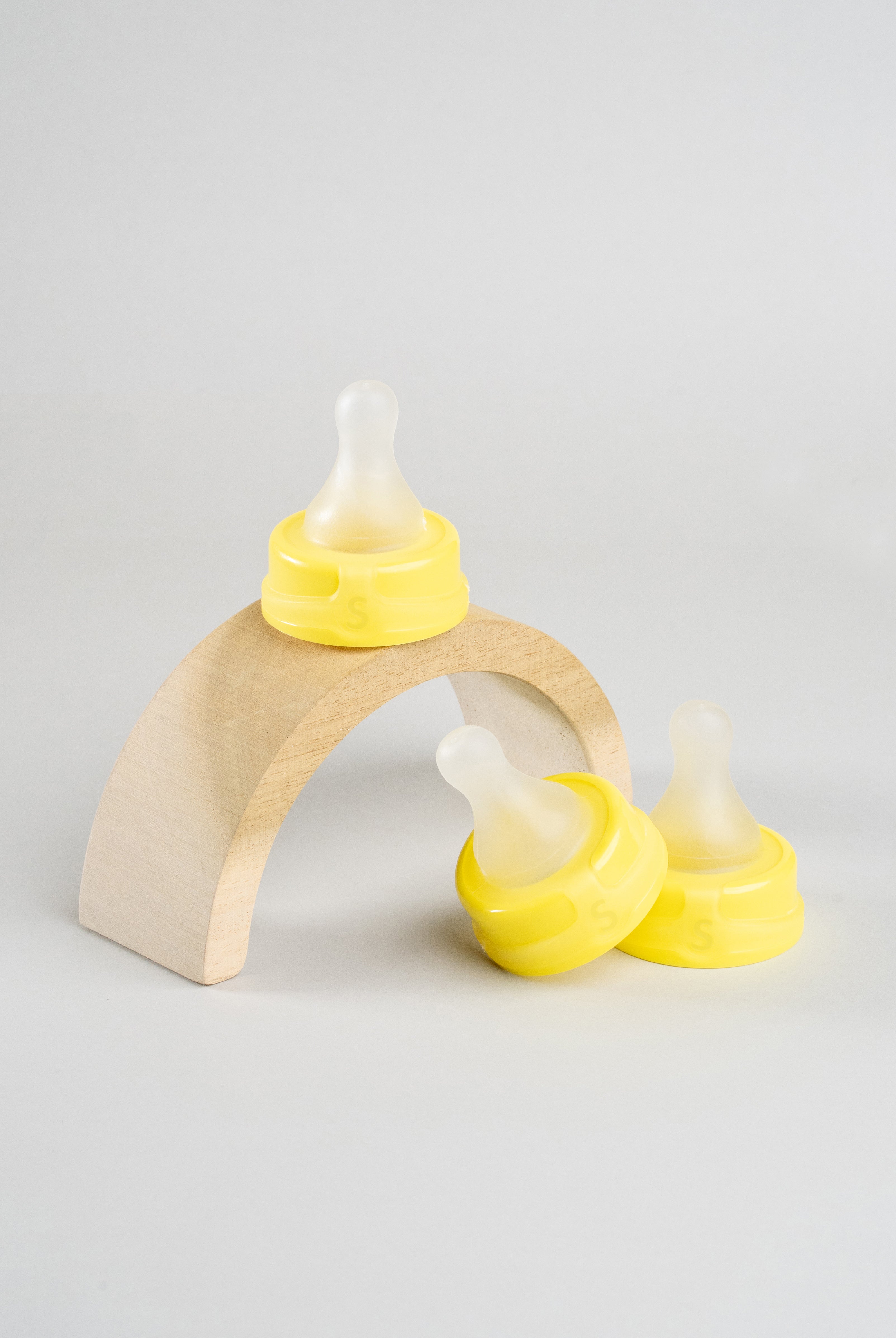 3 Sepal yellow small teat medium flow displayed on wooden arch.