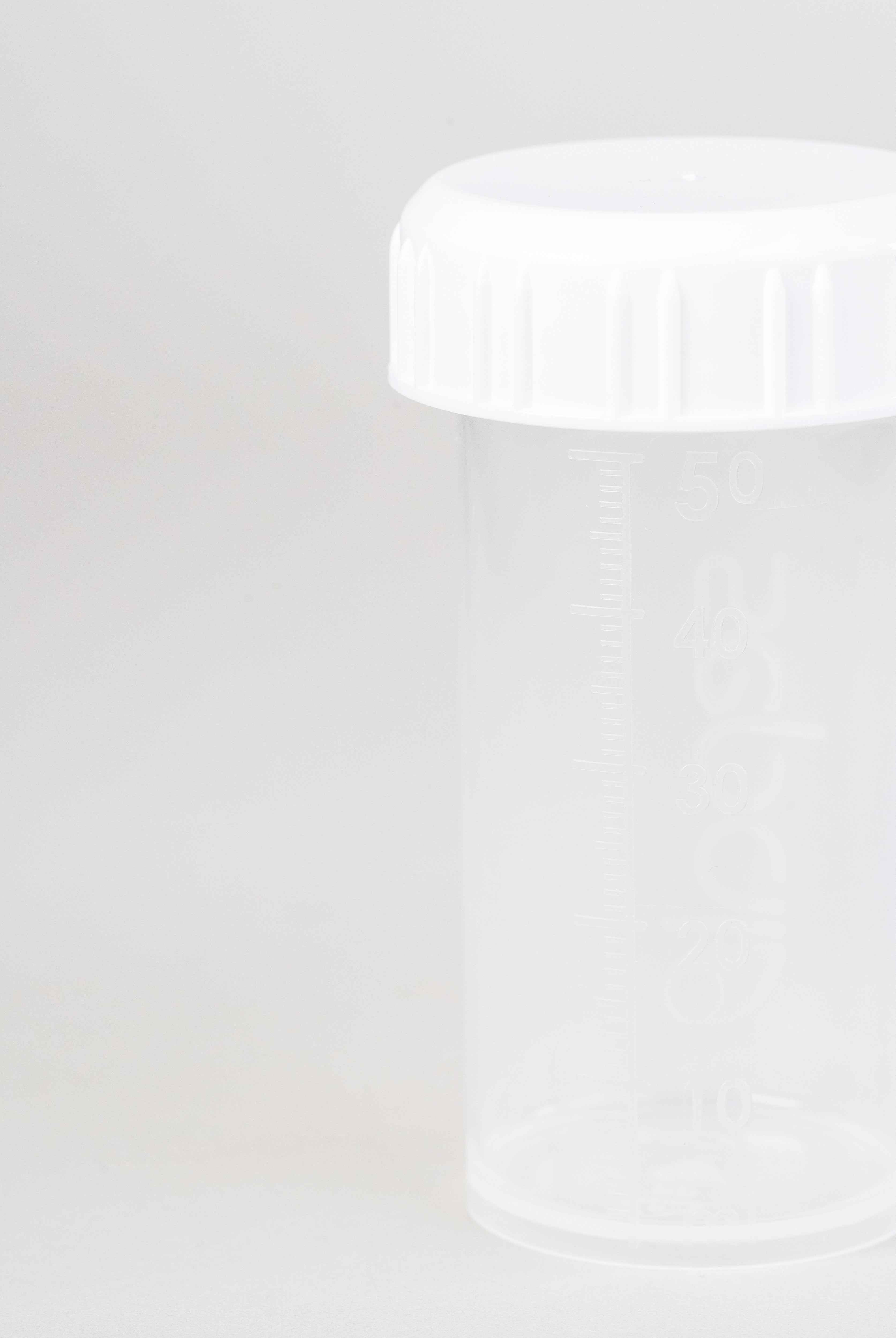 Sepal clear 50ml vial with Sepal white cap