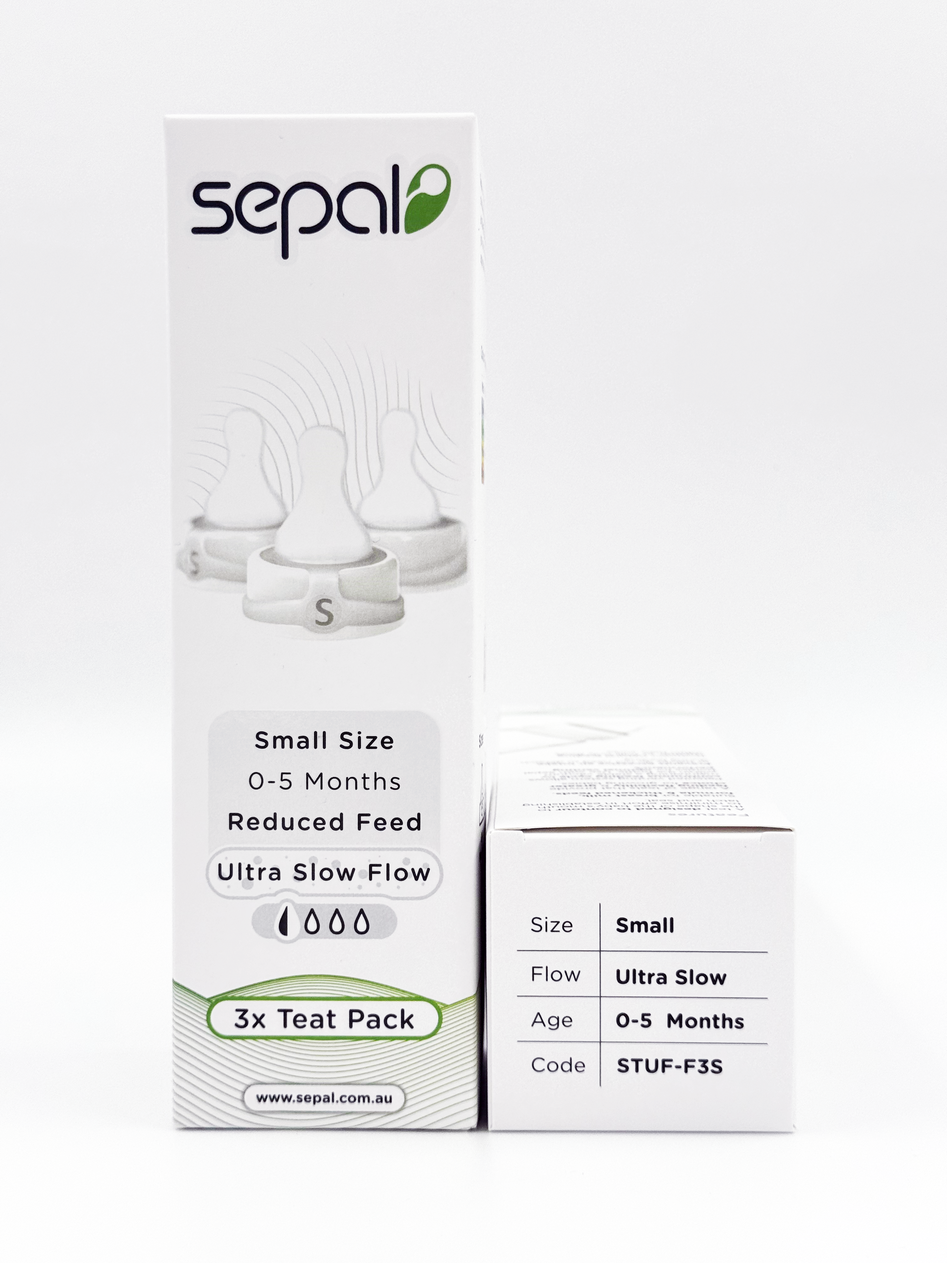 Sepal retail box with product information