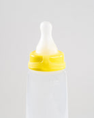 250ml Sepal baby bottle with yellow medium teat medium flow attached. 